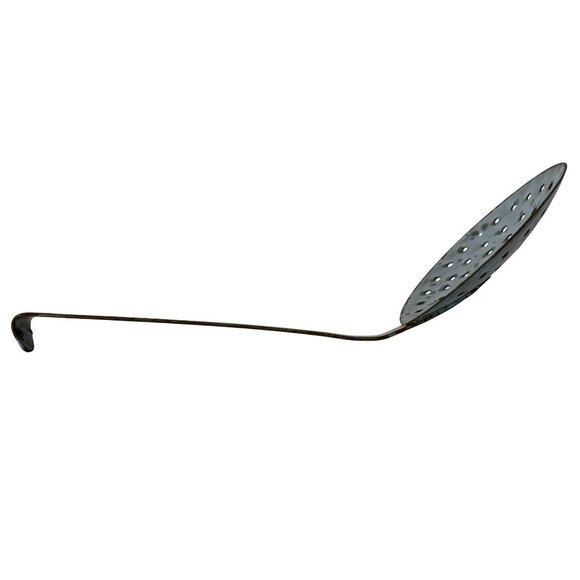 Vintage Graniteware Skimmer Ladle Rustic Decor Kitchen Tool Enamel Farmhouse - Picture 4 of 8